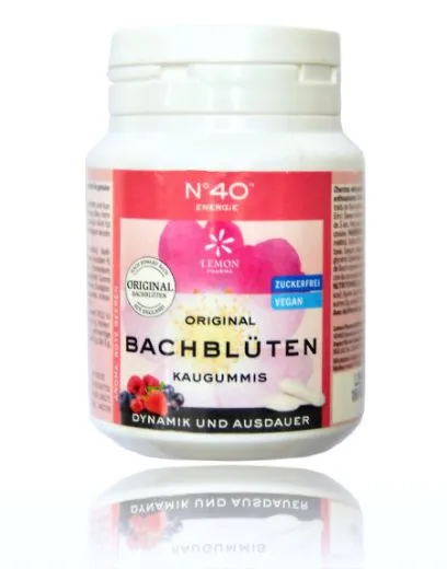 Bachbl�ten Xylitol Kaugummis - Nr. 40 Dynamik und Ausdauer 60g