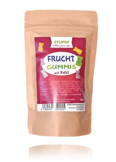 XYLIPUR Fruchtgummis mit Xylit 120g im Beutel
