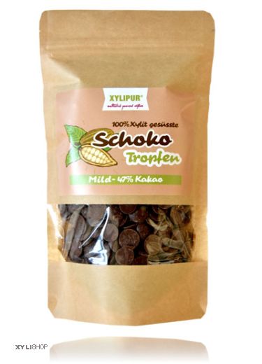 Xylipur SchokoDrops Mild - 47% Kakao 300g, Xylit gest