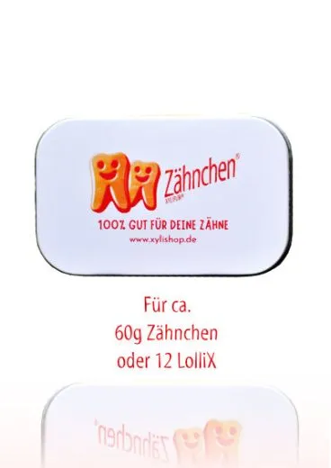 Z�hnchen� 2.0 Dose weiss - f�r ca. 60g Xylit Z�hnchen