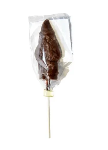 Schoko-X-Mas Lutscher OHNE Zuckerzusatz aus Milch-Schokolade 48% Kakao, 12g