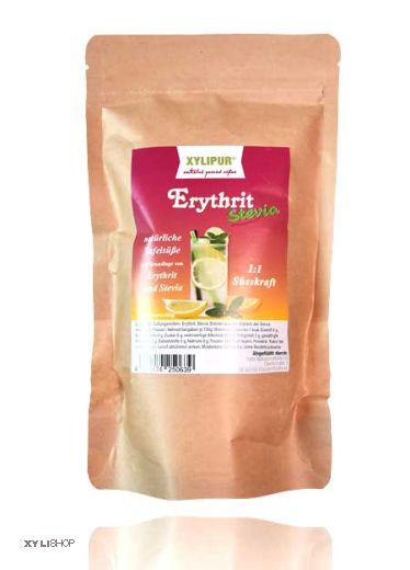 Xylipur® Erythrit Stevia, 0 Kalorien Süße, körnig 400g