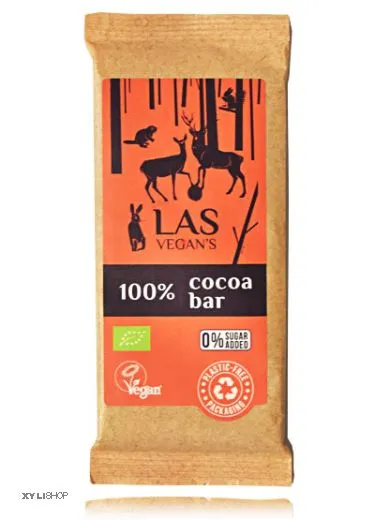 Vegane Bio Dark Schokolade 100% Kakao, 50g