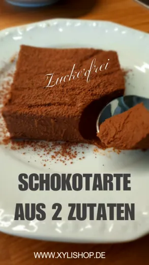 Schoko Tarte nur mit zwei Zutaten