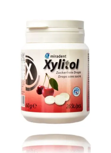 Miradent Xylit Functional Drops Kirsche 60g Dose