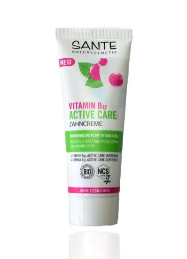 Xylit Zahnpasta Sante B12 Active Care 75ml mit Flourid