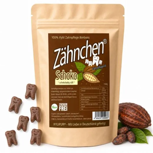 Xylitol Z�hnchen� Schokogeschmack 120g - Vorteilspack