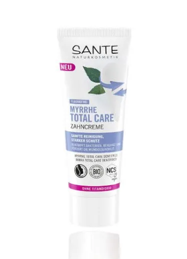 Xylit Zahnpasta Sante Myrrhe Total Care Fluoridfrei 75ml