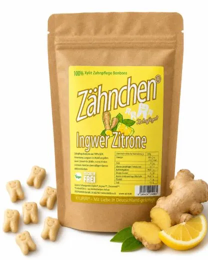 Xylitol Z�hnchen� Ingwer-Zitrone Vorteilspack 120g - Zahnpflege Bonbons