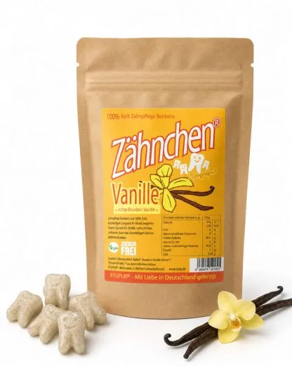 Xylitol Z�hnchen� Vanille Vorteilspack 120g - Zahnpflege Bonbons
