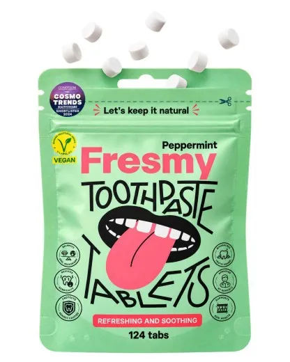 Fresmy Zahnputztabletten Peppermint mit Hydroxyapatit � 124 St�ck