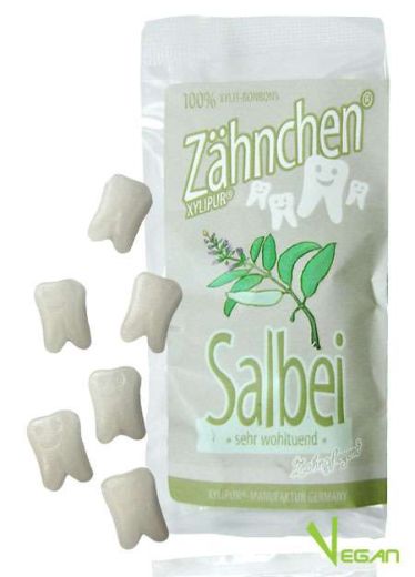 Xylitol Zhnchen Salbei 30g - Zahnpflege Bonbons