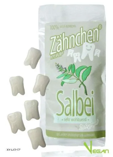 Xylitol Zhnchen Salbei 30g - Zahnpflege Bonbons