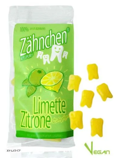 Xylitol Zhnchen Lemon-Zitrone 30g - Zahnpflege Bonbons
