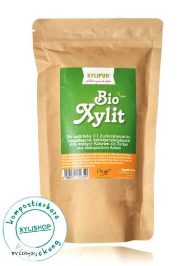 Bio Xylit XYLIPUR® - 400g im Bio Beutel abbaubar
