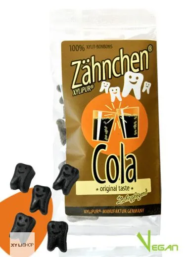 Xylitol Zhnchen Cola 30g - Zahnpflege Bonbons