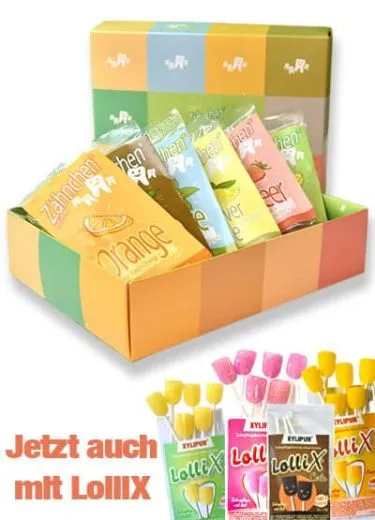 Zähnchen-LolliX® GeschenkBOX - 100% Xylit 180g