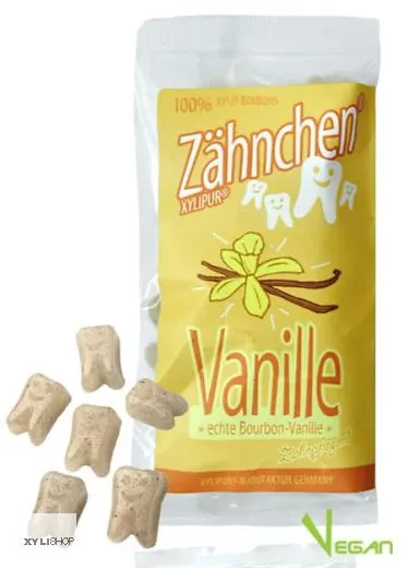 Xylitol Zhnchen Vanille 30g - Zahnpflege Bonbons