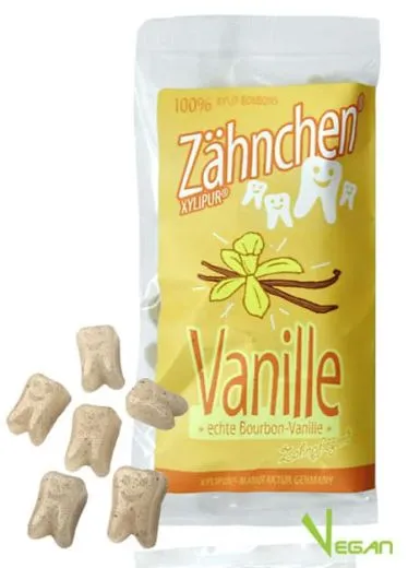 Xylitol Zhnchen Vanille 30g - Zahnpflege Bonbons