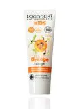 Xylit Zahnpasta Logona Zahngel Funny Orange mit Hydroxyapapitit 75ml