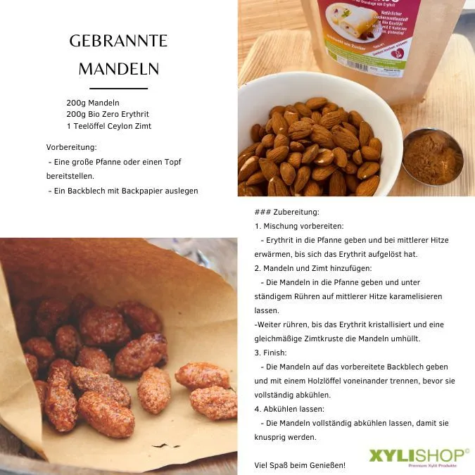 Gebrannte Mandel - mit Erythrit Zero und Ceylon Zimt