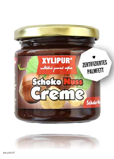 XYLIPUR Schoko-Nuss-Creme, 43% Haselnüssen, 100% Xylit, zertifiziertes Palmöl