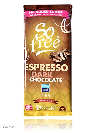 Xylit Schokolade SoFree Espresso 72% Kakao 80g