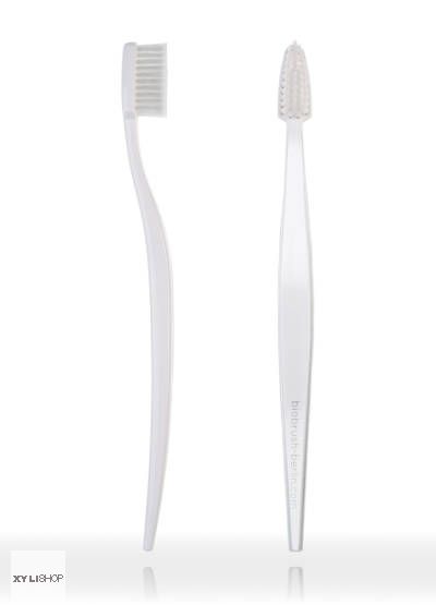 Natürliche Zahnbürste Biobrush Weiss für Erwachsene medium-soft