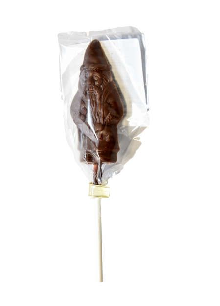 Schoko-X-Mas Lutscher OHNE Zuckerzusatz aus Milch-Schokolade 48% Kakao, 12g