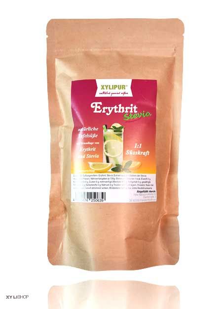Xylipur® Erythrit Stevia, 0 Kalorien Süße, körnig 400g