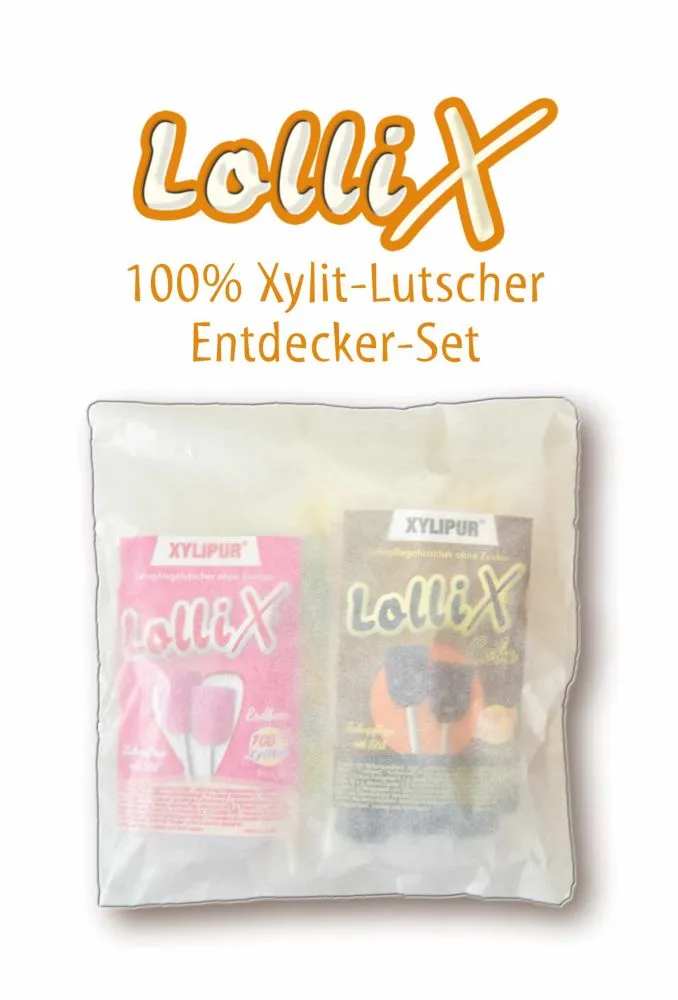 Lollix� Entdecker-Set Xylit Lutscher Bundle 4 x 6 St�ck - Zahnpflege mit Stil