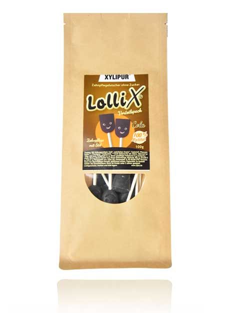 Vorteilspack LolliX Xylitol Lutscher Cola 100g