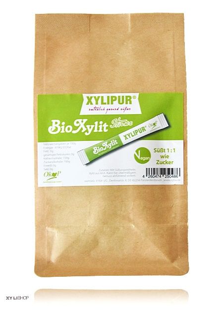 Bio Xylit Sticks XYLIPUR® -  120 g = ca 30 Sticks aus kbA biologischem Anbau