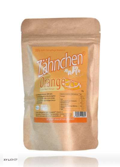Xylitol Zähnchen® Orange 150g - Vorteilspack