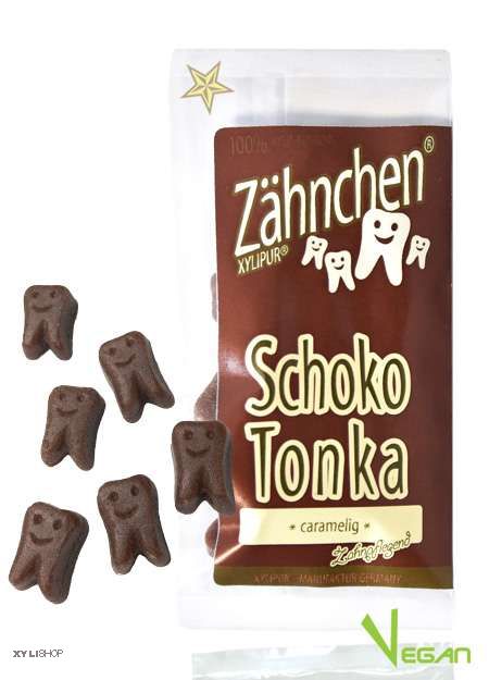 Xylitol Zähnchen® Schoko-Tonka 30g - Zahnpflege Bonbons