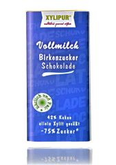 Xylit Schokolade Milch mit Birkenzucker - Xylipur 42% Kakao, 60g