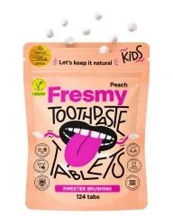Fresmy Zahnputztabletten Kids Pfisich mit Hydroxyapatit � 124 St�ck