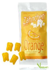 Xylitol Zähnchen® Orange 30g - Zahnpflege Bonbons