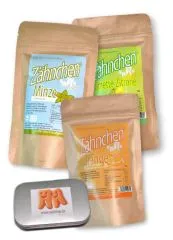 3xVorteil Xylitol Z�hnchen� Minze Orange Zitrone - 450g Zahnpflege Bonbons